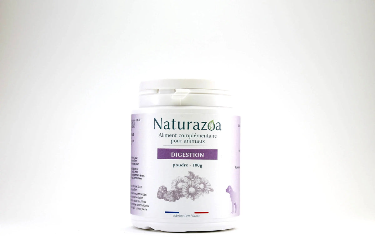Complément digestion naturel chien chat — transit et confort intestinal — Naturazoa