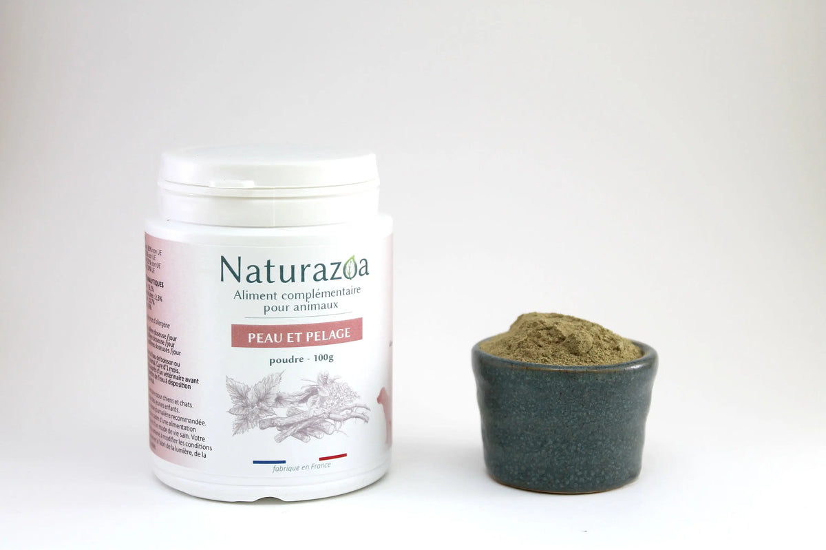 Complément dermatologique 100% naturel chien chat fabriqué en France — Naturazoa