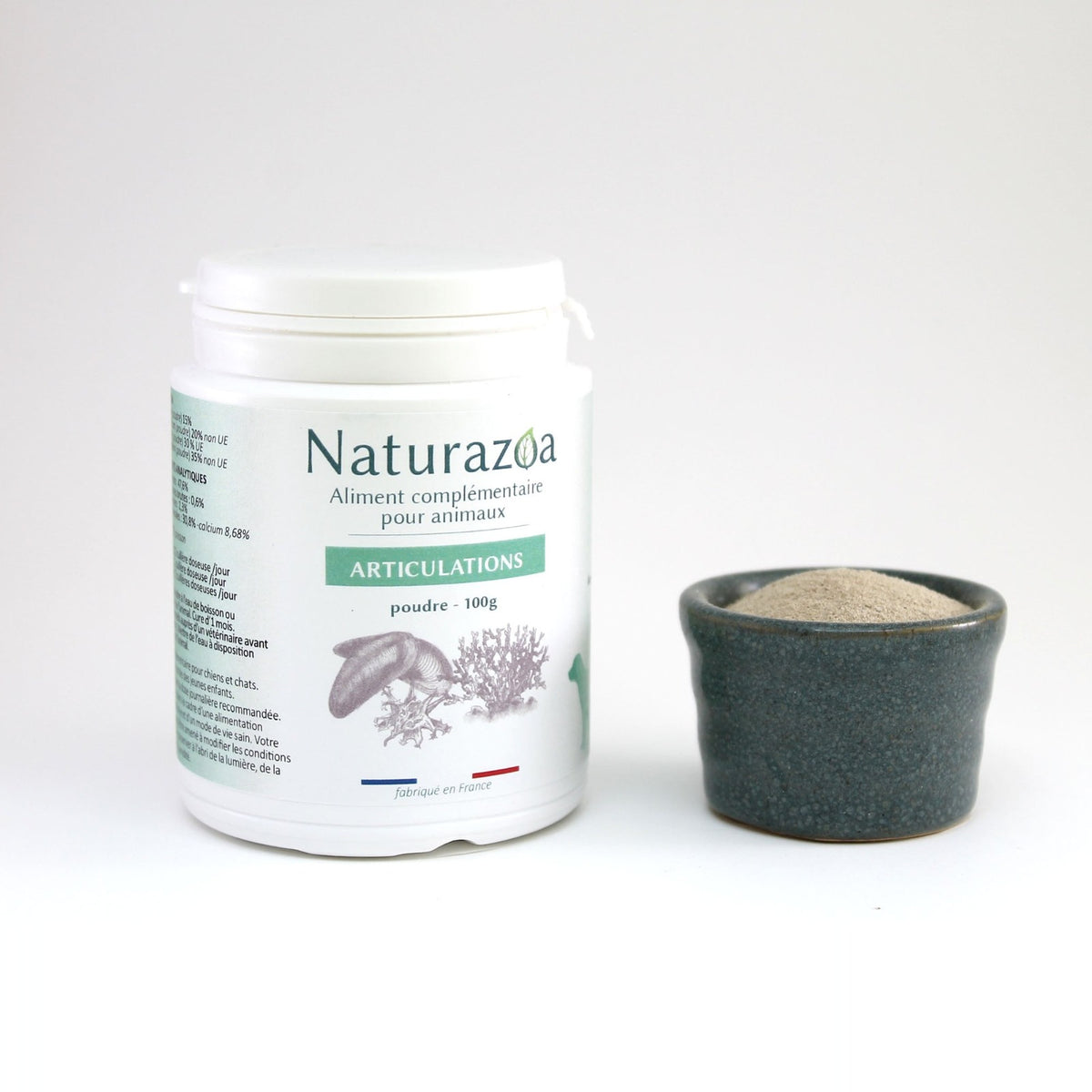 Poudre du complément articulation naturel pour chien et chat — Naturazoa