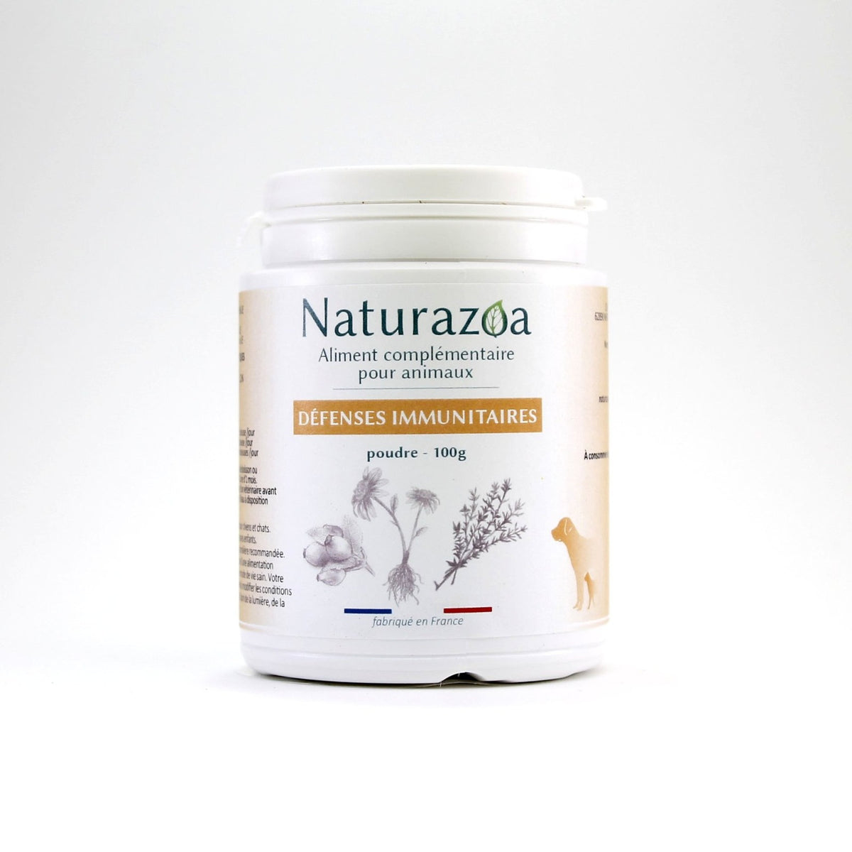 Pot de complément immunitaire naturel pour chien et chat — Naturazoa