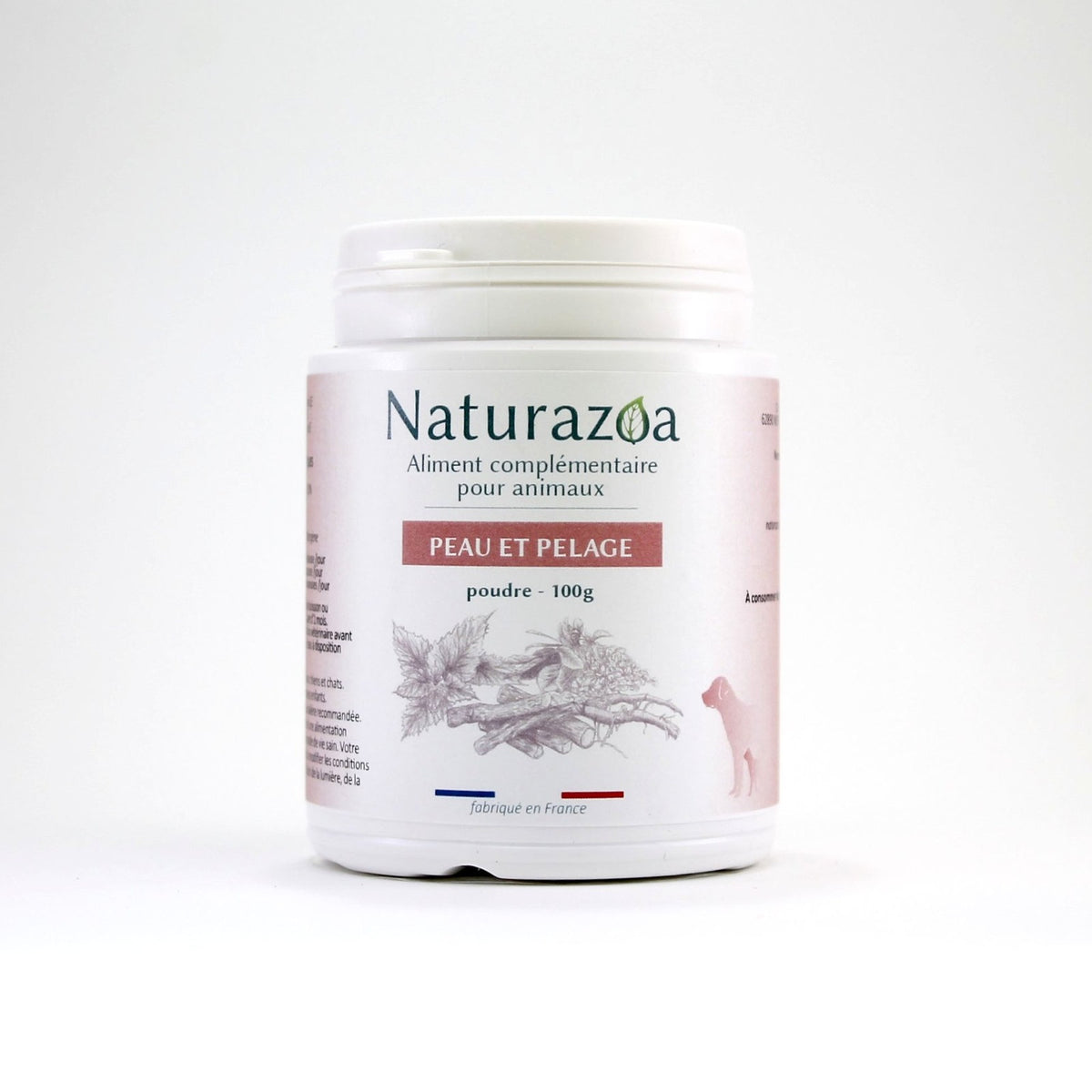 Pot de complément peau et pelage naturel pour chien et chat — Naturazoa